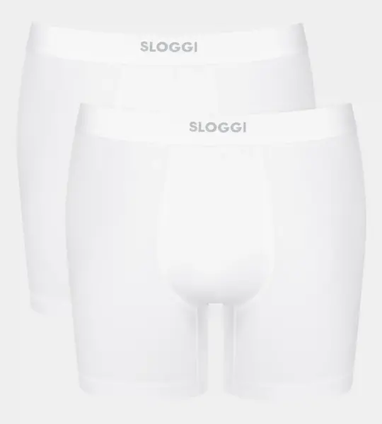 Sloggi 2-pack katoenen boxershort heren Ever Ease - Biologisch katoenen heren onderbroek