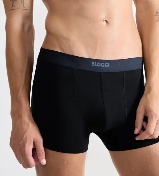 Sloggi 2-pack katoenen boxershort heren Ever Ease - Biologisch katoenen heren onderbroek