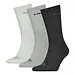 Head sokken 3-paar - Crew katoen - Combi - Katoenen sport sokken - Dames en heren - Grijs combi