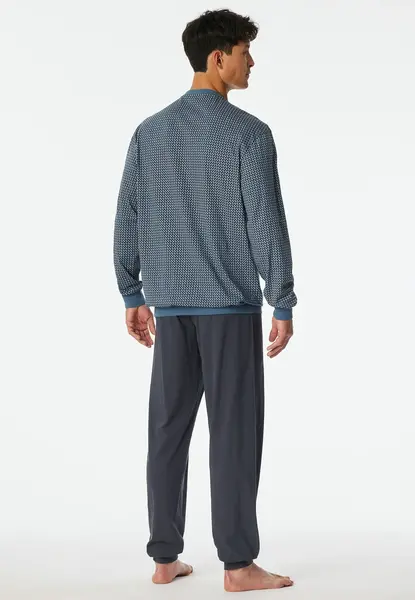 Schiesser pyjama heren lange mouw 100% katoen - Comfort - 181162 - Met boordjes Schiesser pyjama heren lange mouw 100% katoen - Comfort - 181162 - Met boordjes