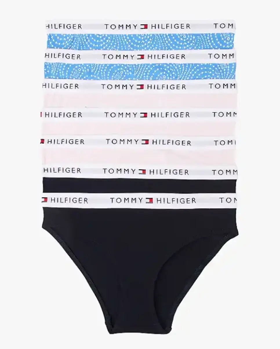 Tommy Hilfiger 7-pak meisjes slips - Katoenen meisjes merk onderbroeken