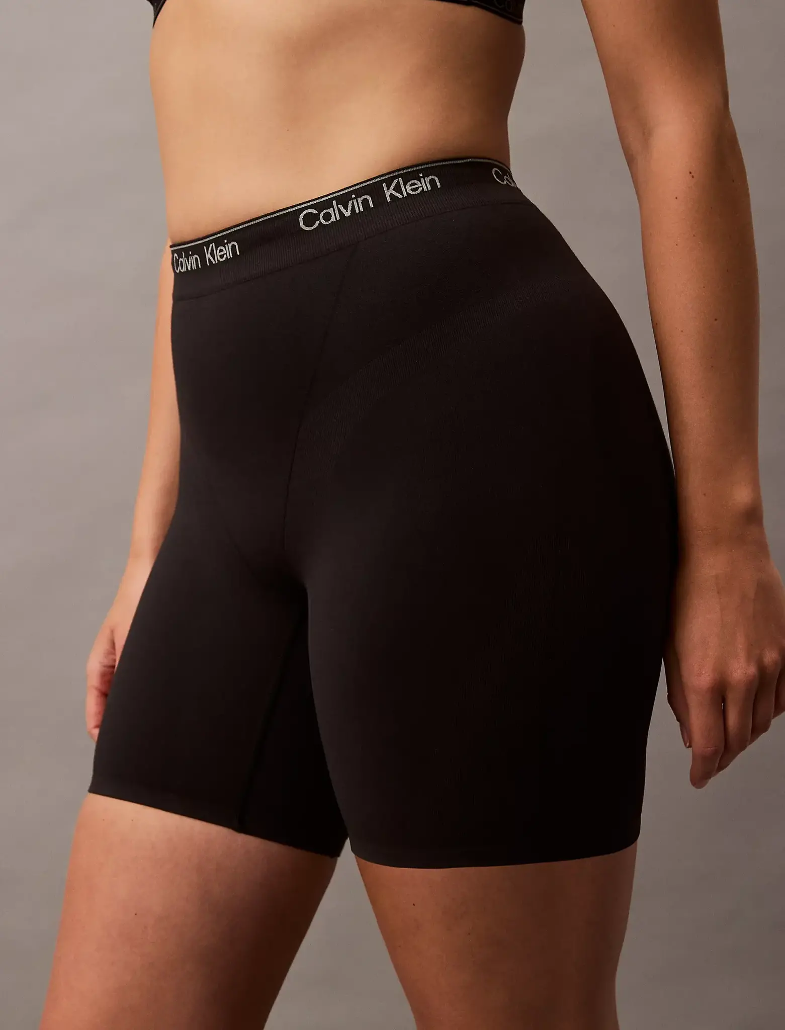 Calvin Klein Corrigerende boxershorts katoen - Seamless shapewear short met lange pijpjes Calvin Klein Corrigerende boxershorts katoen - Seamless shapewear short met lange pijpjes