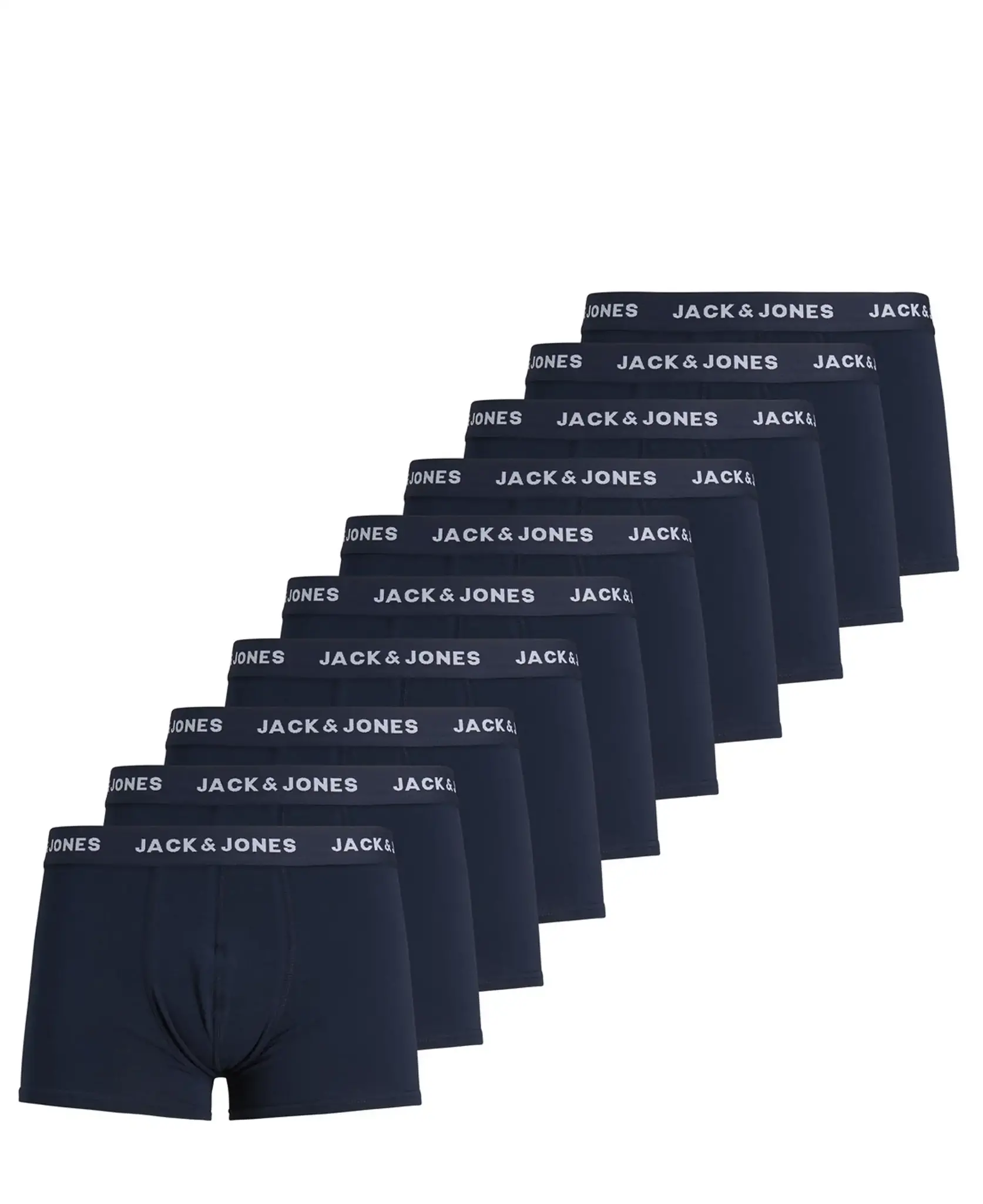 Jack and Jones 10-Pack heren boxershorts - Katoenen Multipack ondergoed heren - Voordeelverpakking