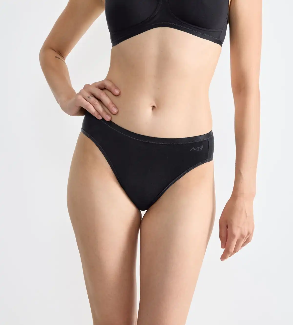 Sloggi 3-pack dames Go tai slip - Daily biologisch katoenen hoog opgesneden heup slips