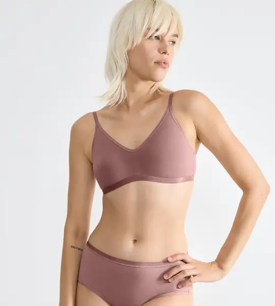 Sloggi Katoenen soft Bh zonder beugel - Daily Cotton soft bra - Biologisch katoenen bralette met sluiting