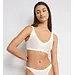 Sloggi Zero feel Soft Bra Bliss  - Naadloze BH top - Kanten bralette met brede bandjes - Creme