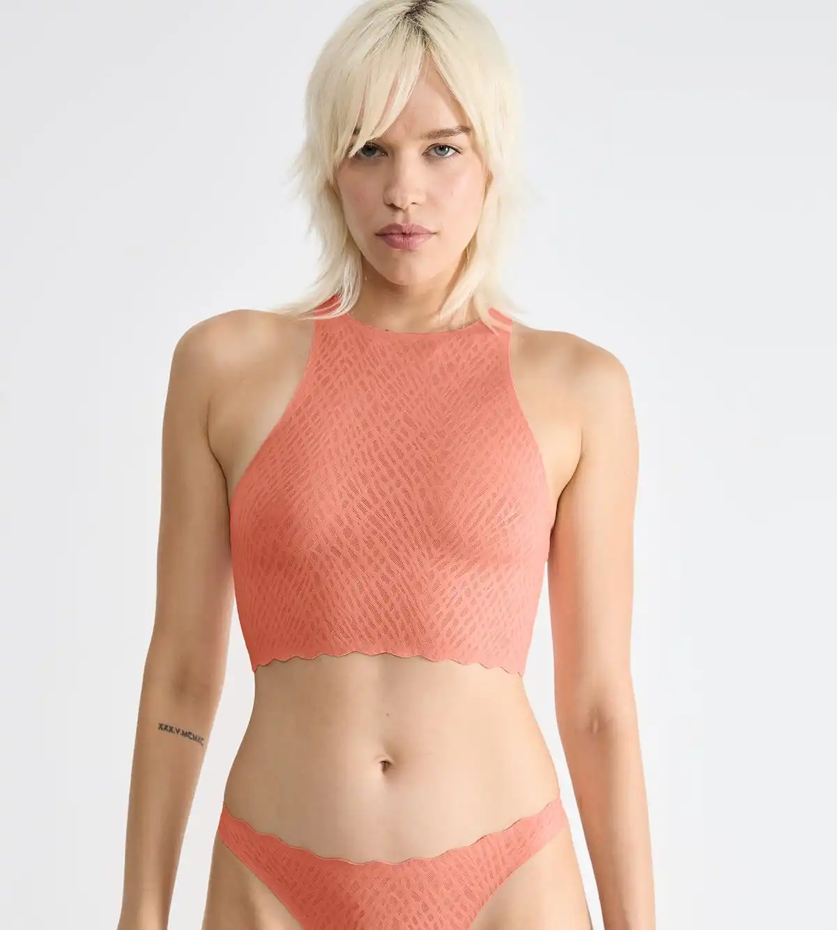 Sloggi Zero Feel Kanten Crop top - Bliss - Bralette met hoge hals