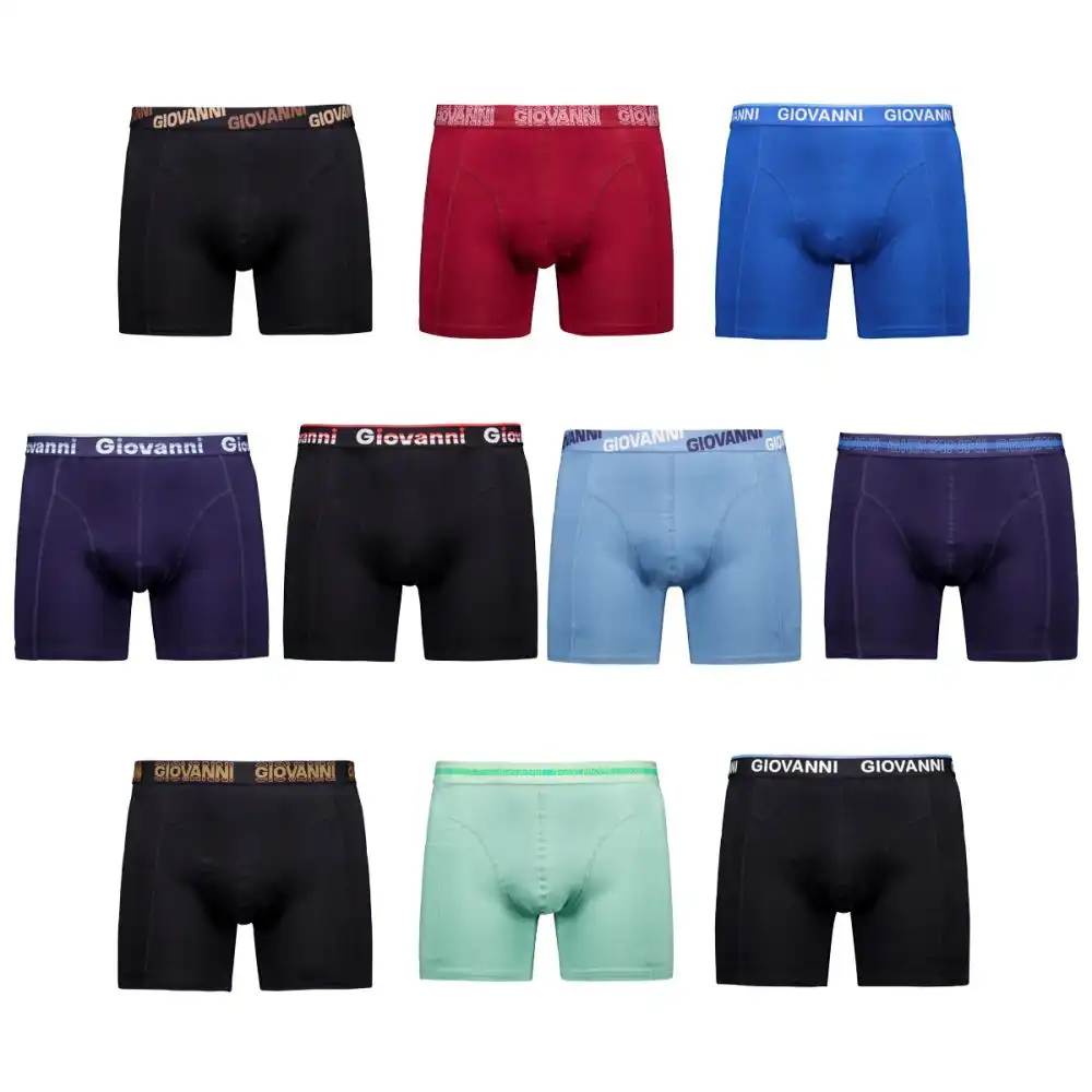 Giovanni 10-pak jongens Boxershorts katoenen multipack kinder onderbroeken