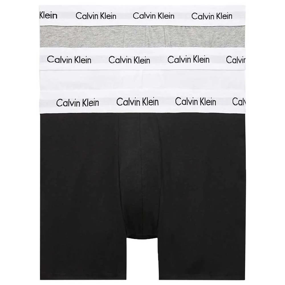 Calvin Klein 3-Pack Heren Boxershorts - Boxer Brief Black - Katoenen mannen boxers - Lange pijpjes - Calvin Klein underwear