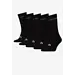 HEAD 5-pack crew sokken - sportsokken heren - Katoenen sokken met badstof zool - Zwart