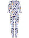 Pastunette dames pyjama lange mouwen - Graphic Leaves - Modal - 3/4e mouw zomer pyjama