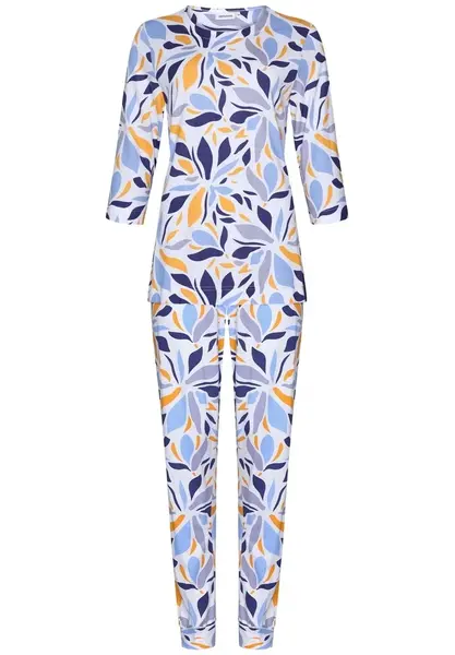 Pastunette dames pyjama lange mouwen - Graphic Leaves - Modal - 3/4e mouw zomer pyjama Pastunette dames pyjama lange mouwen - Graphic Leaves - Modal - 3/4e mouw zomer pyjama