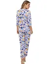Pastunette dames pyjama lange mouwen - Graphic Leaves - Modal - 3/4e mouw zomer pyjama
