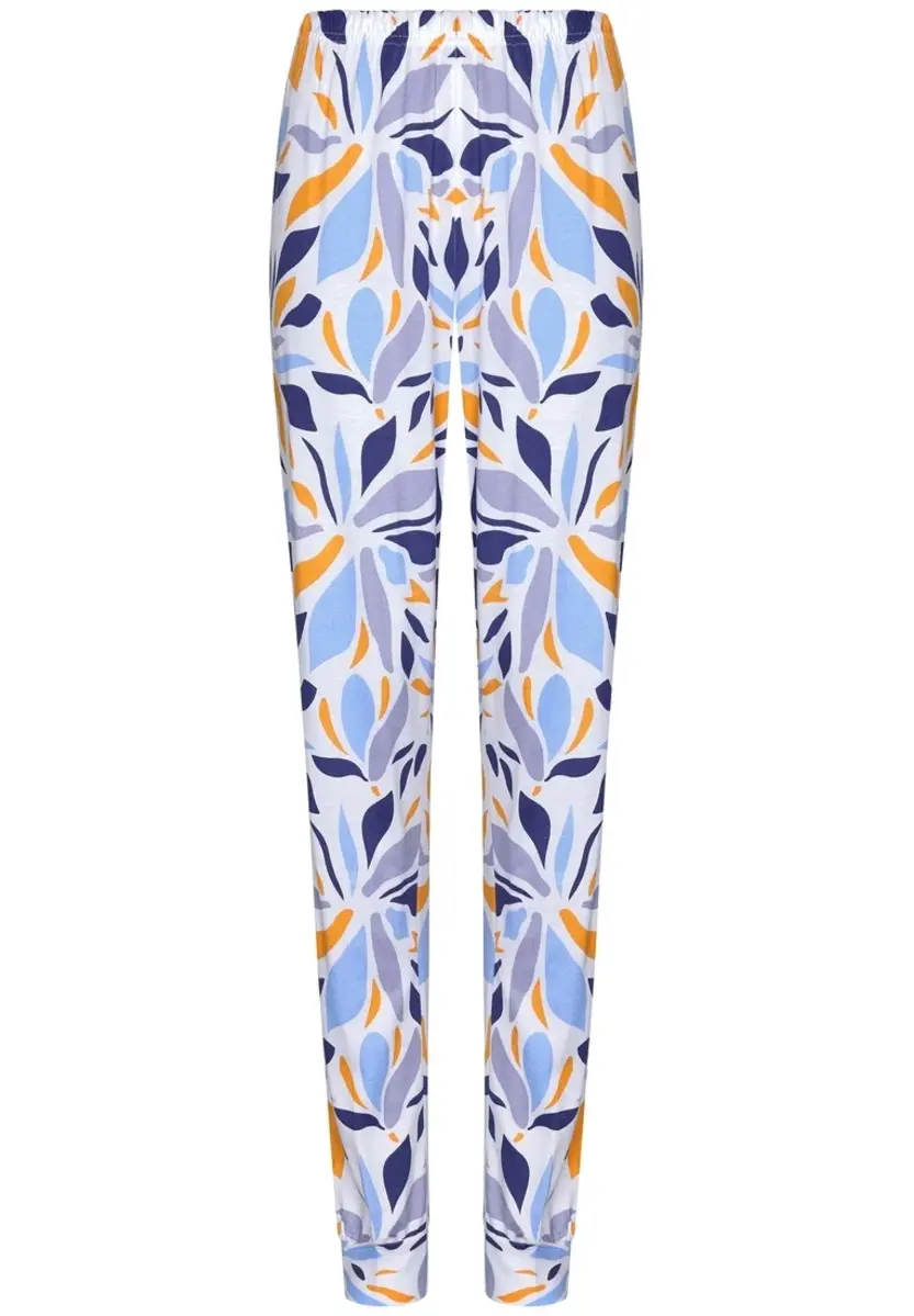 Pastunette dames pyjama lange mouwen - Graphic Leaves - Modal - 3/4e mouw zomer pyjama