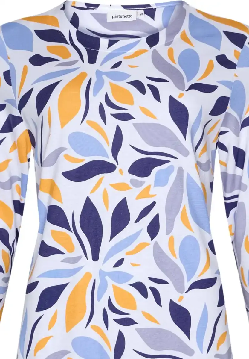 Pastunette dames pyjama lange mouwen - Graphic Leaves - Modal - 3/4e mouw zomer pyjama