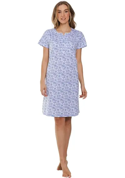 Pastunette dames nachthemd korte mouw - Blue Floral Pastunette dames nachthemd korte mouw - Blue Floral