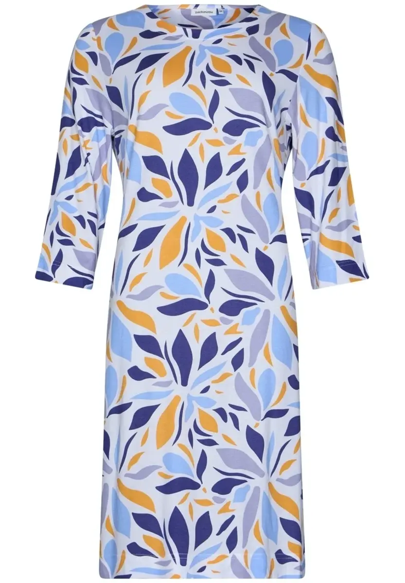 Pastunette dames zomer nachthemd driekwart mouw - Graphic Leaves - Modal dames nachtjapon Pastunette dames zomer nachthemd driekwart mouw - Graphic Leaves - Modal dames nachtjapon