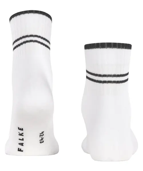 FALKE Run Rib Legacy Unisex Korte sok - Quarter sokken katoen - Badstof zool - Sportsokken wit FALKE Run Rib Legacy Unisex Korte sok - Quarter sokken katoen - Badstof zool - Sportsokken wit