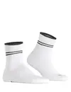 FALKE Run Rib Legacy Unisex Korte sok - Quarter sokken katoen - Badstof zool - Sportsokken wit