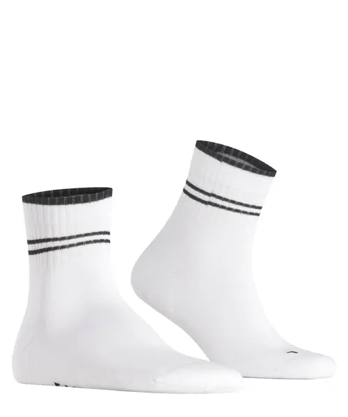 FALKE Run Rib Legacy Unisex Korte sok - Quarter sokken katoen - Badstof zool - Sportsokken wit FALKE Run Rib Legacy Unisex Korte sok - Quarter sokken katoen - Badstof zool - Sportsokken wit