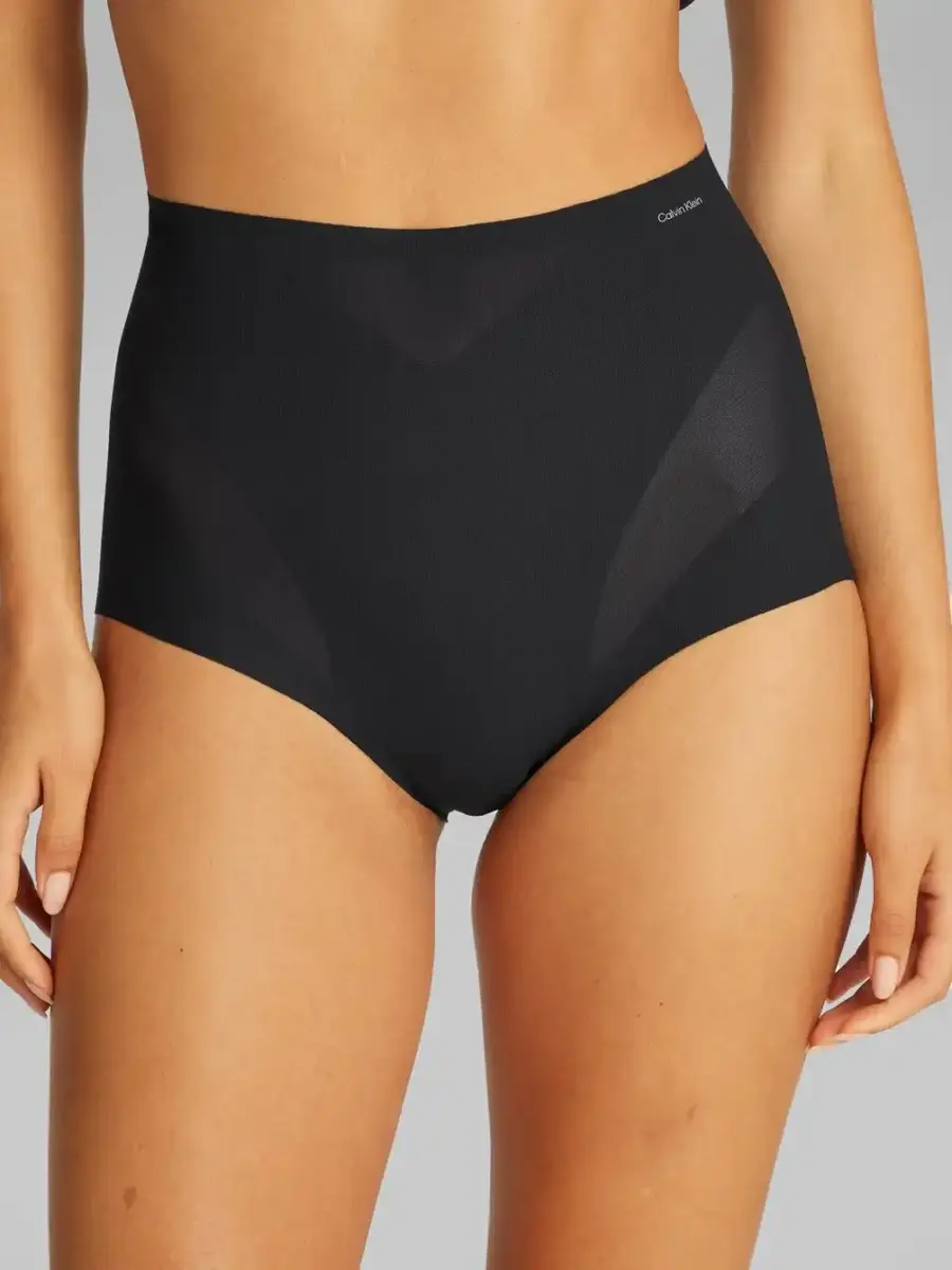 Calvin Klein corrigerende Hoge taille Slip - Stay Put Mesh - Shapewear correctie maxi slip Calvin Klein corrigerende Hoge taille Slip - Stay Put Mesh - Shapewear correctie maxi slip