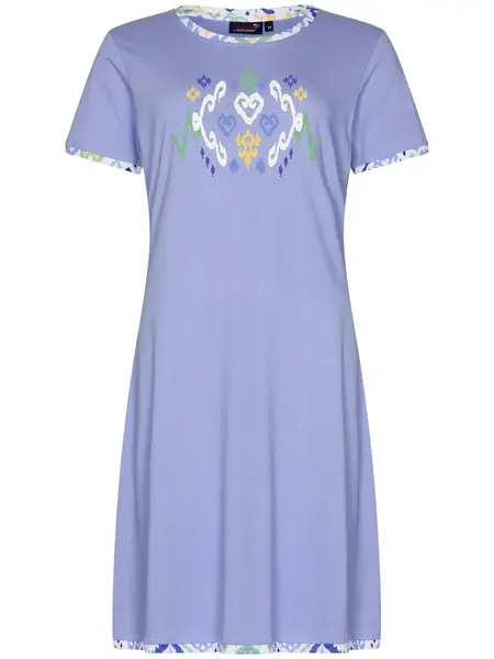 Rebelle dames nachthemd - Korte mouw - Purple Graphic