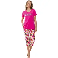 Rebelle capri pyjama dames - Pink Bloom Rebelle capri pyjama dames - Pink Bloom