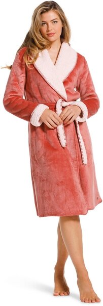 Pastunette dames Badjas Fleece - Morning Gown - Warme winter ochtendjas donkerblauw Pastunette dames Badjas Fleece - Morning Gown - Warme winter ochtendjas donkerblauw