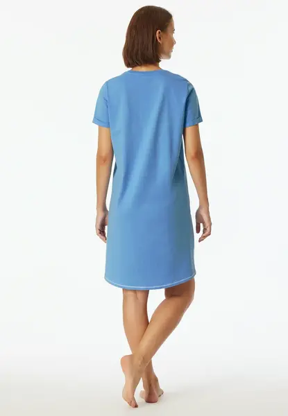 Schiesser Dames Nachthemd korte mouw - Rood katoenen nachtjapon Schiesser Dames Nachthemd korte mouw - Rood katoenen nachtjapon