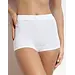 Sloggi Double Comfort short dames - Lekker zitten ondergoed dames - Badstof kruisje - katoenen dames ondergoed - Wit