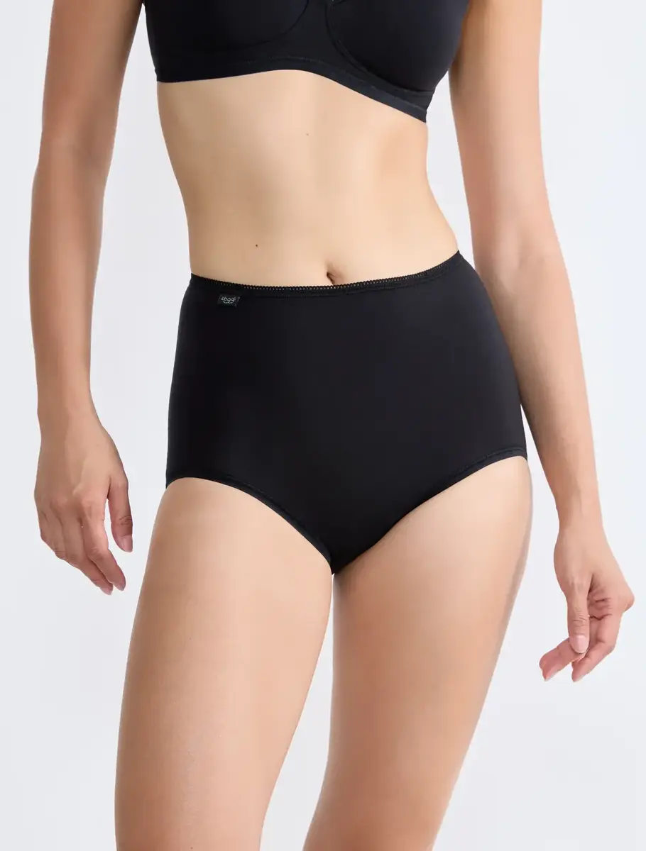 Sloggi dames 24/7 maxi taille slip - Natural katoen - Hoge Katoenen dames ondergoed - sloggi slips dames Sloggi dames 24/7 maxi taille slip - Natural katoen - Hoge Katoenen dames ondergoed - sloggi slips dames