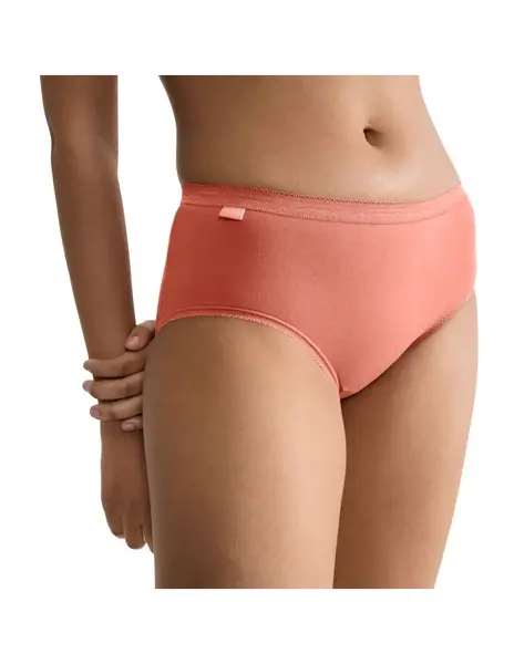 Sloggi 4-pack dames Basic Midi slips - Multicolor - Katoenen heup slip - onderbroeken Sloggi 4-pack dames Basic Midi slips - Multicolor - Katoenen heup slip - onderbroeken