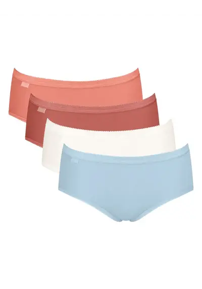 Sloggi 4-pack dames Basic Midi slips - Multicolor Sloggi 4-pack dames Basic Midi slips - Multicolor