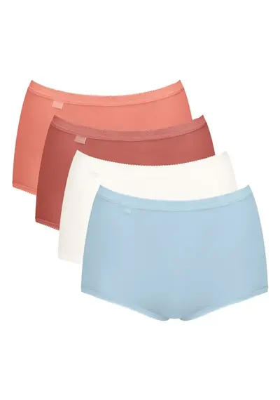 Sloggi 4-pack dames Basic Maxi slips - Multicolor Sloggi 4-pack dames Basic Maxi slips - Multicolor