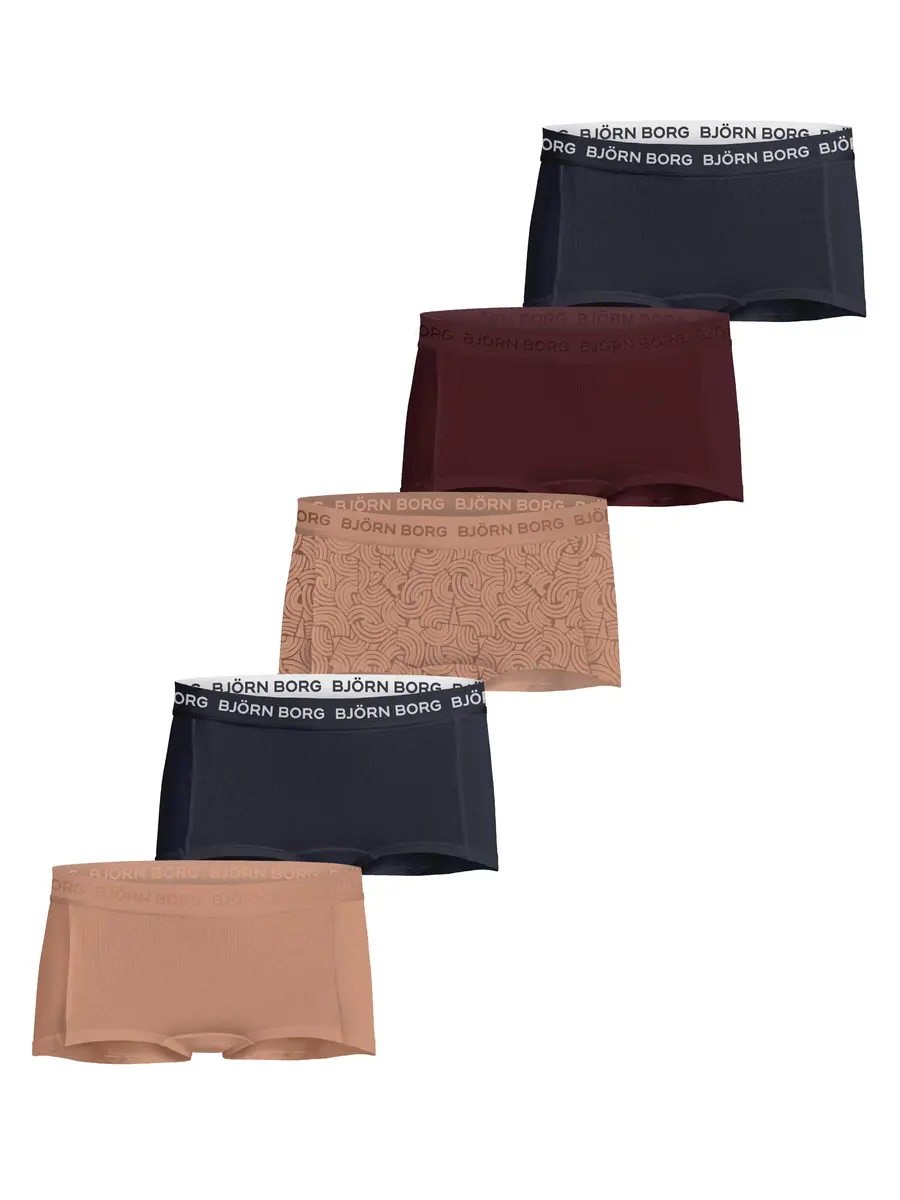Bjorn Borg 5-Pack meisjes boxershorts - Core Minishorts Bjorn Borg 5-Pack meisjes boxershorts - Core Minishorts