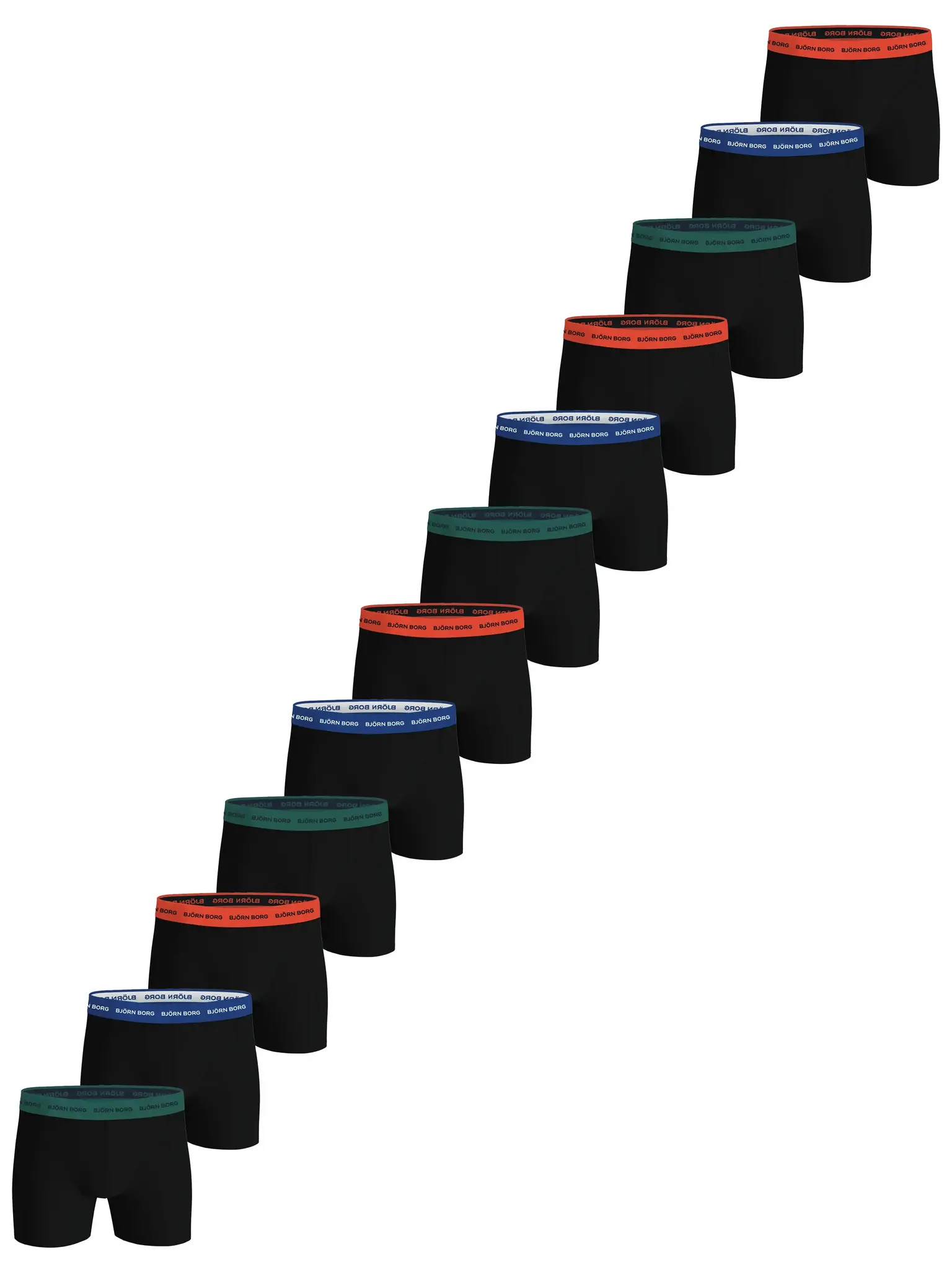 Bjorn Borg 12-pack heren boxershort - Coloured black