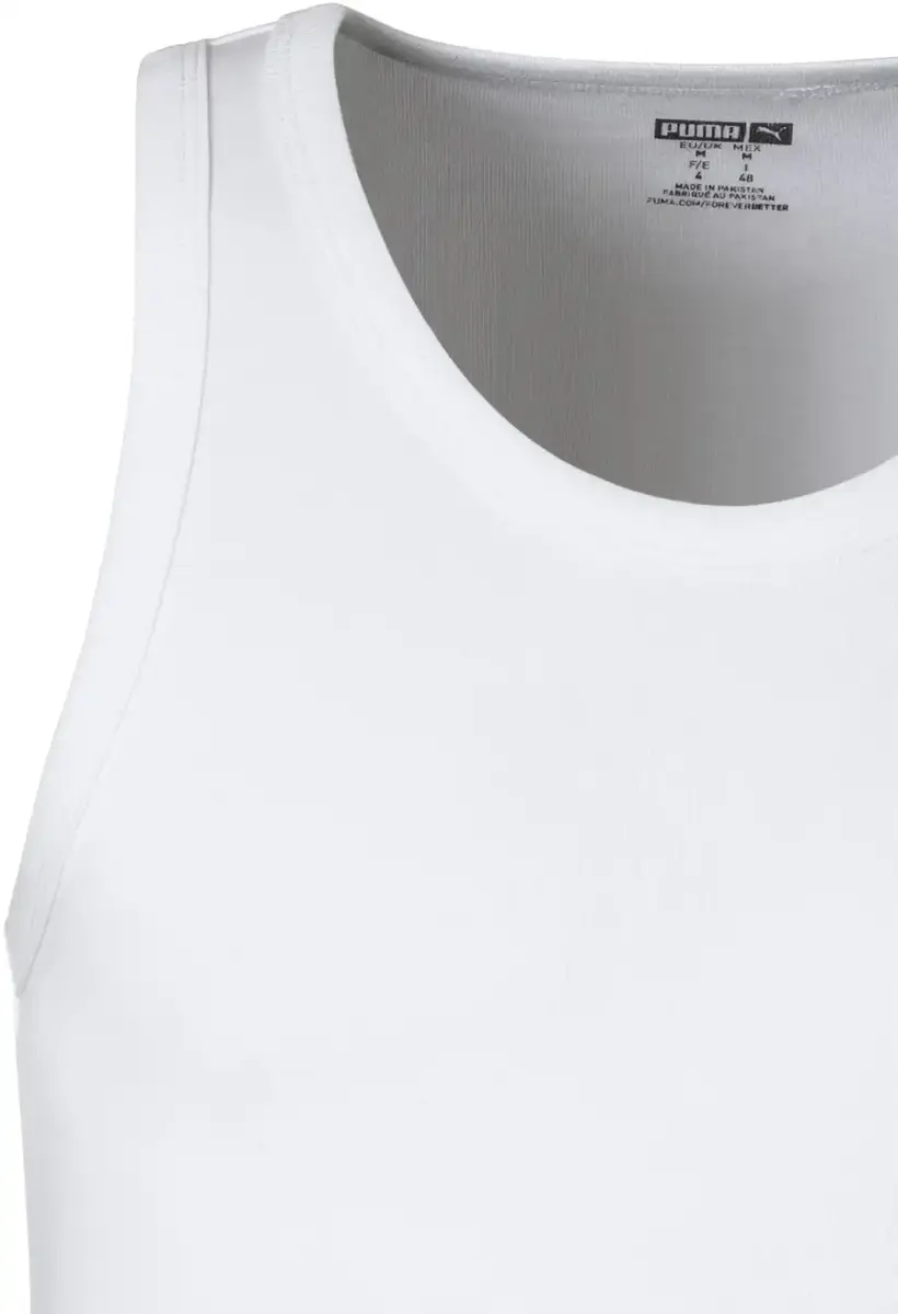 Puma 2-Pack heren hemden - Basic Tanktop - Katoenen onderhemd slim fit - Ronde hals - Zonder mouwen Puma 2-Pack heren hemden - Basic Tanktop - Katoenen onderhemd slim fit - Ronde hals - Zonder mouwen