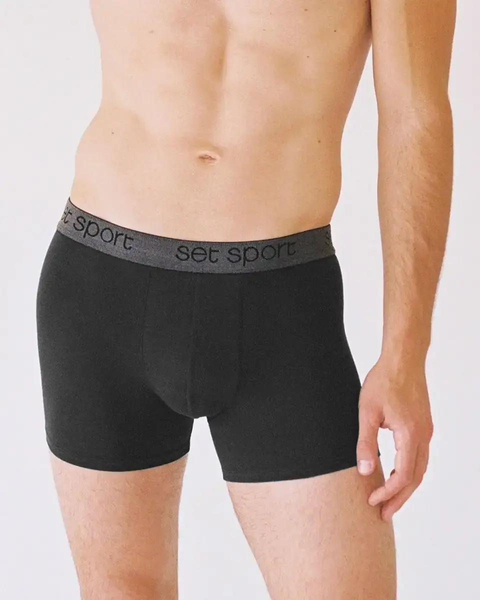 Set Sport heren boxer short 18452 - Sport mannen ondergoed - Katoen - Elastische band