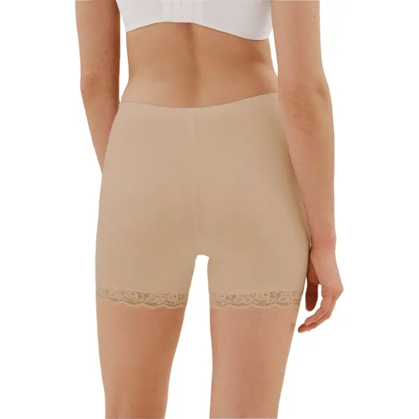 Fine Woman dames boxershort met kort pijpje - Elastisch katoenen kanten onderbroek