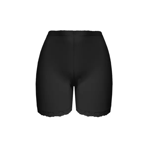 Fine Woman dames boxershort met kort pijpje - Elastisch katoenen kanten onderbroek