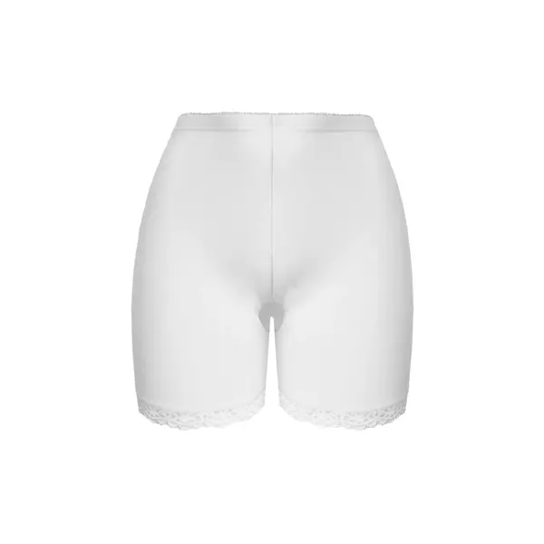 Fine Woman dames boxershort met kort pijpje - Elastisch katoenen kanten onderbroek