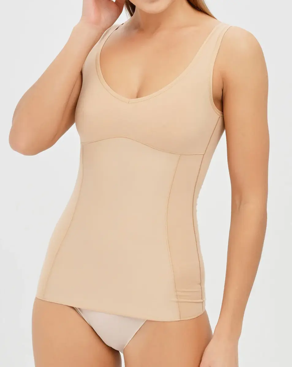 Nina von C corrigerend hemd - Katoenen shapewear buik corrigerend hemd