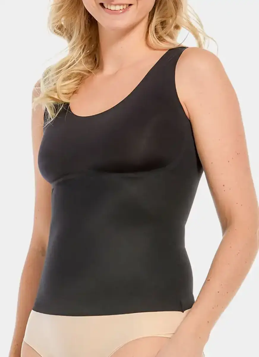 Magic corrigerend hemd brede bandjes 01DT - Naadloos Shapewear onderhemd buik corrigerend