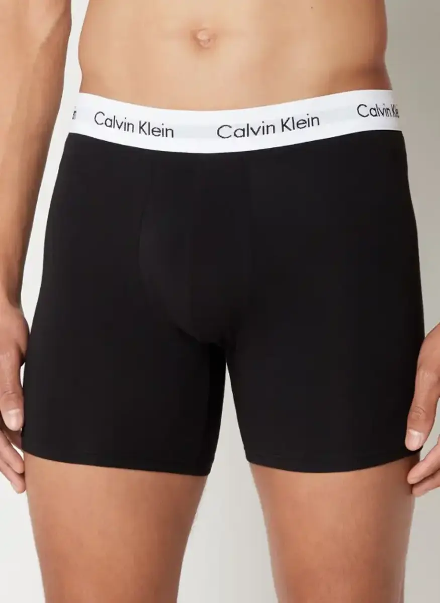 Calvin Klein 3-Pack Heren Boxershorts lang - Boxer Brief - Katoenen Onderbroek lange pijpjes