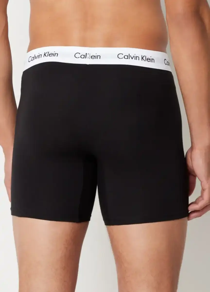Calvin Klein 3-Pack Heren Boxershorts lang - Boxer Brief - Katoenen Onderbroek lange pijpjes