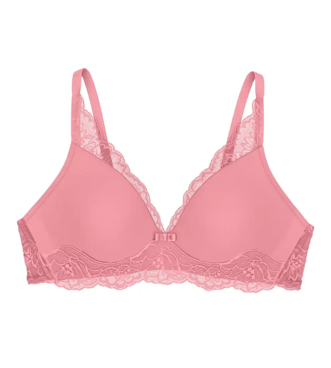 TRIUMPH BH Amourette Charm TP - Zonder Beugel Roze - Kanten beugelloze bh voorgevormd TRIUMPH BH Amourette Charm TP - Zonder Beugel Roze - Kanten beugelloze bh voorgevormd