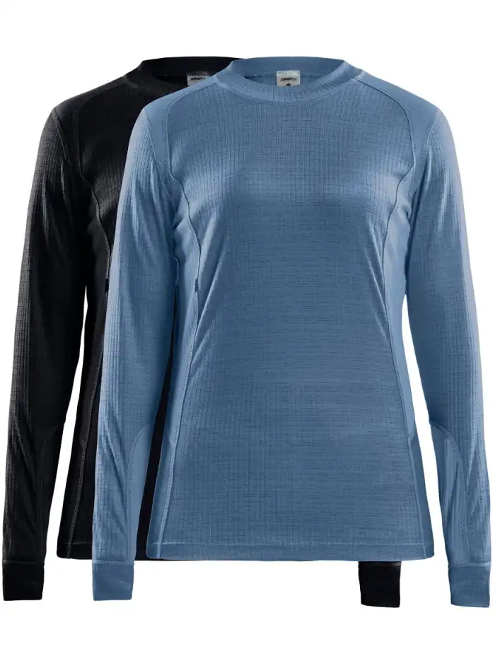 Craft 2-Pack Core Thermoshirt Lange mouw Dames - Warm thermisch ondergoed Ronde hals - Thermotrui