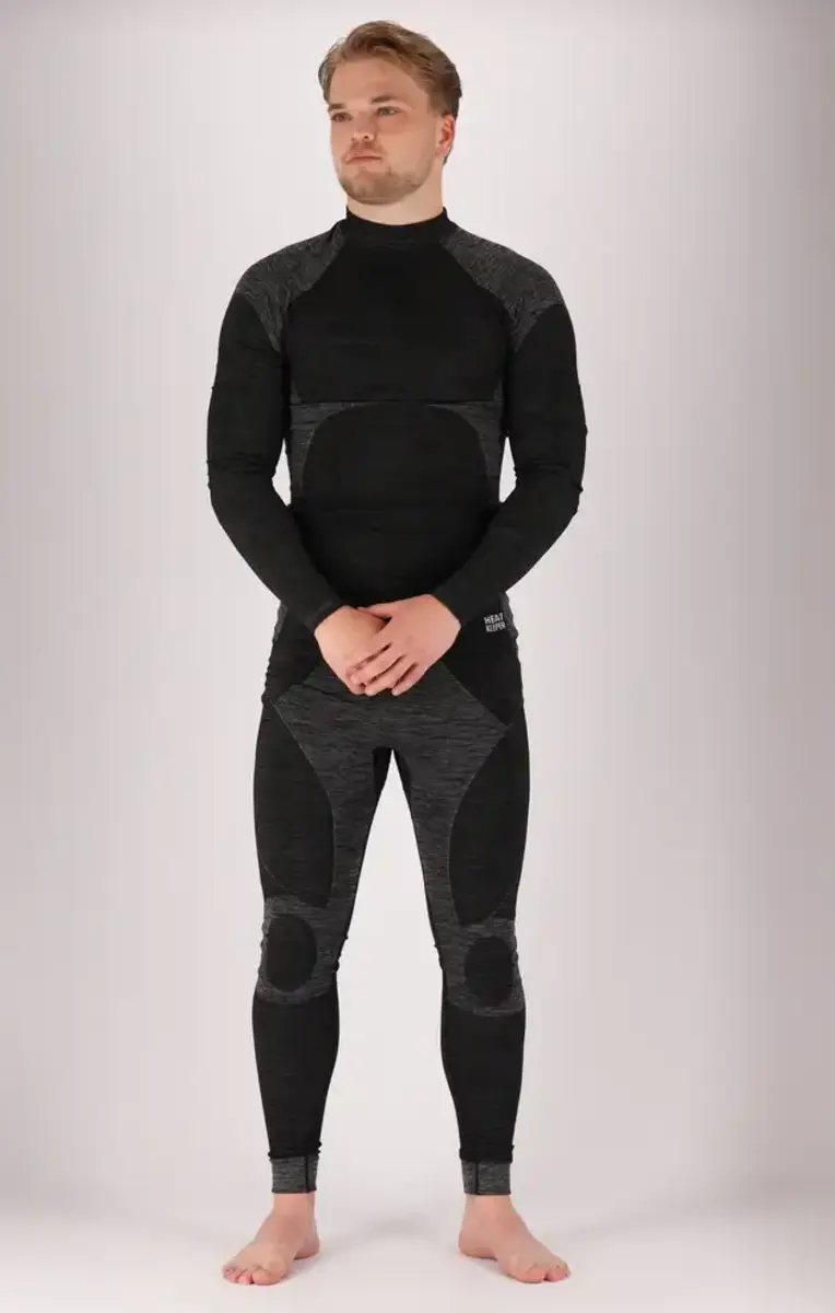 Heatkeeper Thermobroek heren - Zwart - Techno - Lange sport thermolegging mannen