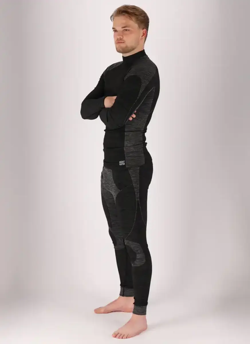 Heatkeeper Thermobroek heren - Zwart - Techno - Lange sport thermolegging mannen