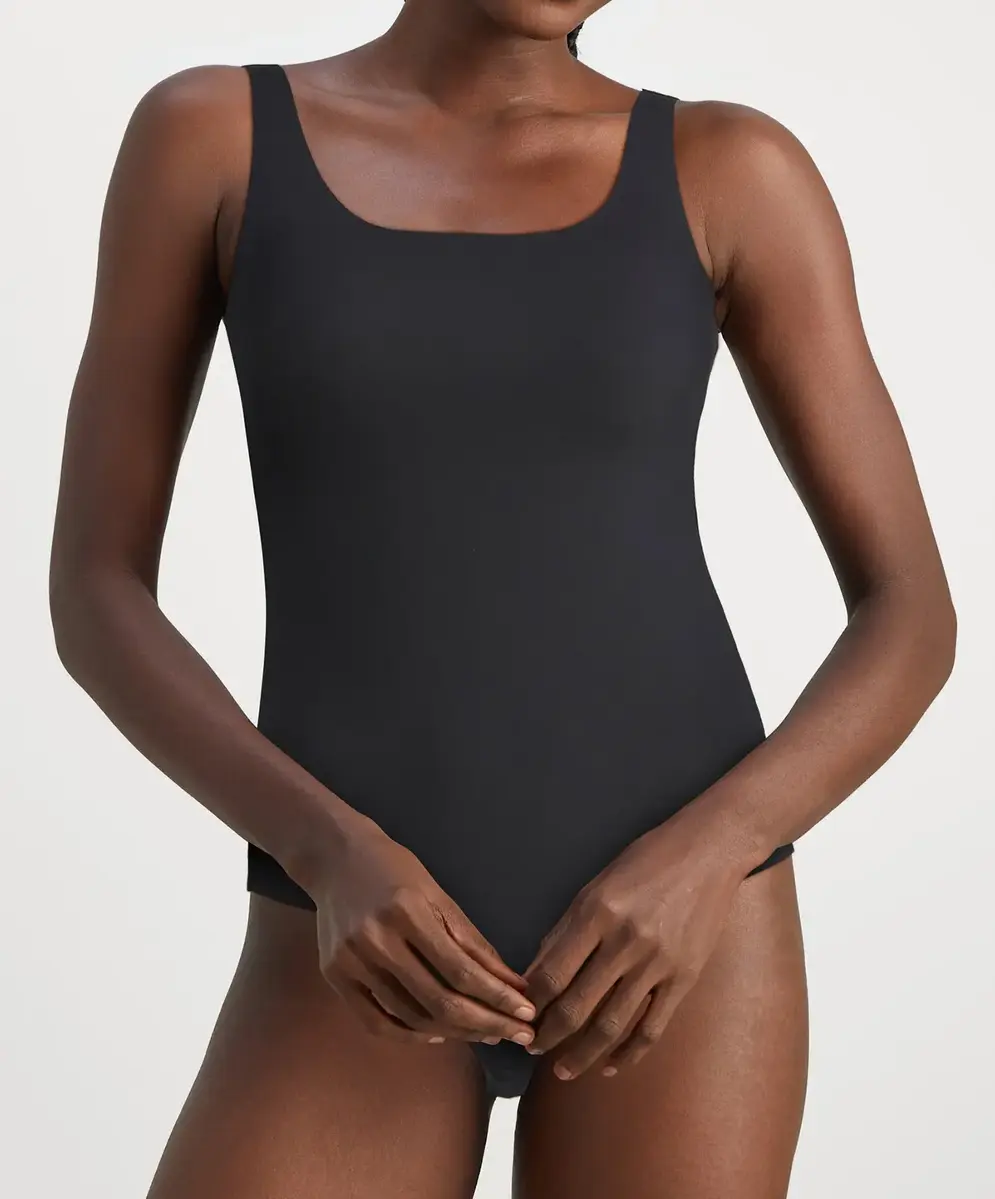 Pieces body hoge hals - Neja - Bodysuit mouwloos - Body zonder mouwen - Naadloos - witte body - zwarte body